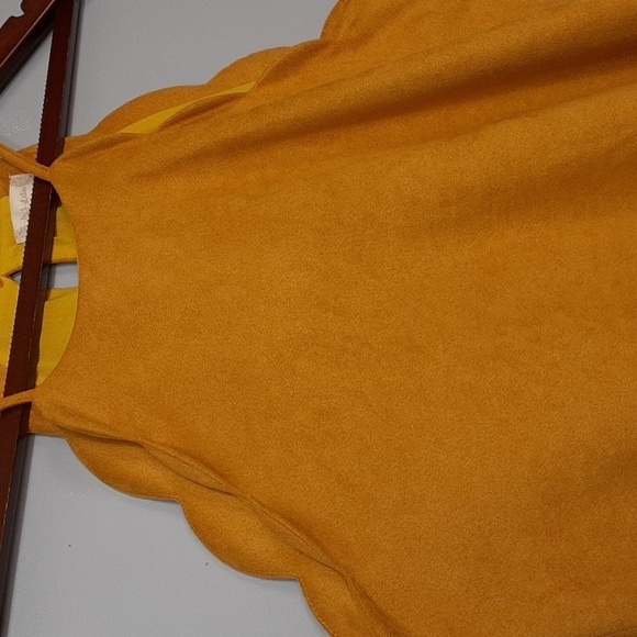Altar'd State Marigold Scallop Sleeveless Halter Top - Picture 2 of 8